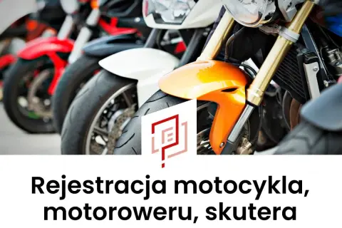 Rząd motocykli i skuterów, gotowych do rejestracji. Pomagamy w formalnościach.