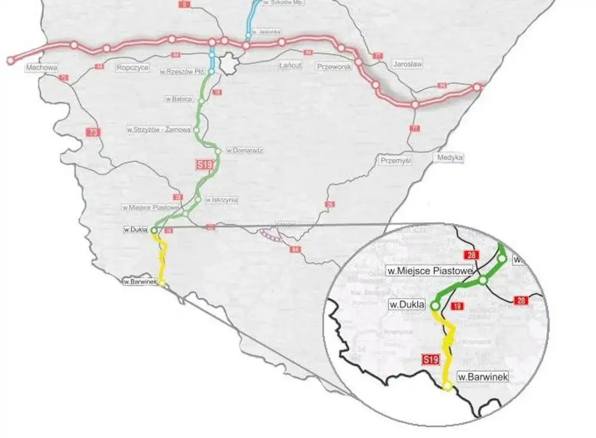 S19 Kuźnica-Barwinek - przebieg, odcinki i opóźnienia