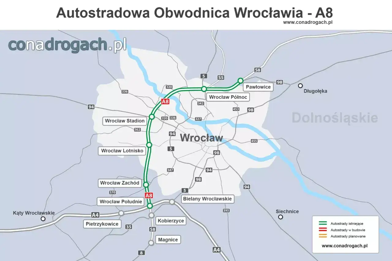 Autostrada A8 we Wrocławiu - przebieg, opłaty i ważne zasady