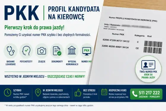 PKK na prawo jazdy - dokumenty, urząd i koszty