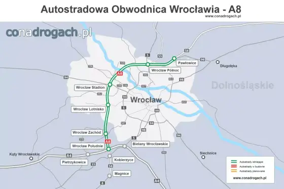 Autostrada A8 we Wrocławiu - przebieg, opłaty i ważne zasady